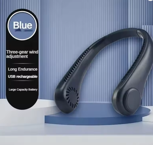 Ventilateur de cou portable sans pales rechargeable 2026, nouveau modèle longue durée, 3 vitesses, mini-refroidisseur d'air pour sports d'été en extérieur - Product Image 3