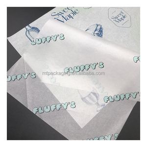 Papel Encerado Antigrasa Personalizado, Hojas Blancas de 12x12 para Envolver Sándwiches, Hamburguesas, Pan, Galletas, Leche y Gelatina - Product Image 4