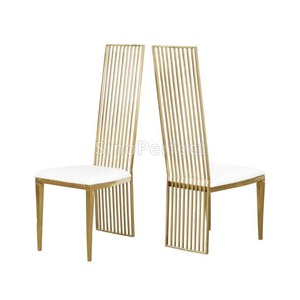 Silla Dorada de Acero Inoxidable en Oferta para Bodas, Sillas de Hotel, Mesa de Comedor, Eventos y Fiestas - Product Image 1
