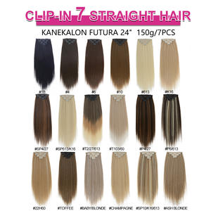 Julianna vente en gros 24 pouces 7 pièces 16 Clip synthétique Clip dans l'extension de cheveux - Product Image 6