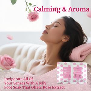 Kit <span class=keywords><strong>Spa</strong></span> Gelée : Cristaux de Sel Hydratants pour Pédicure, Bain de Pieds, Nettoyage des Cuticules et des Callosités, Gel Pédicure - Product Image 4