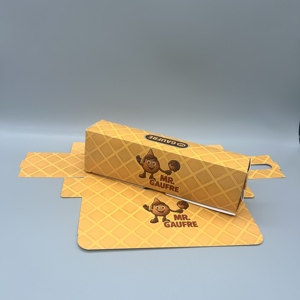 Plateau à sucettes Bananes enrobées de <span class=keywords><strong>chocolat</strong></span> résistant à l'huile et étanche avec logo imprimé personnalisé Mini bac à papier pour Cupcakes - Product Image 6