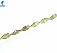 Vente en gros de bandes métalliques de rembourrage fantaisie moucheté vieil or de 11mm pour meubles