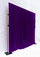 Système de rideaux sur pied en aluminium Pipe and Drape Backdrop Round Pipe and Drape for Wedding Event