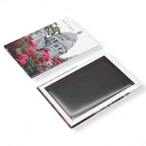 Aimant de réfrigérateur rectangulaire en métal souvenir, aimant de réfrigérateur personnalisé en tôle avec autocollant magnétique en caoutchouc - Product Image 6