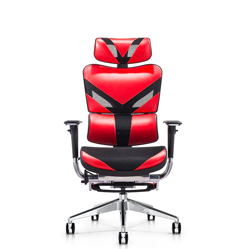 Heavy Duty Mesh Ergonomic Game Chair Computer Gaming Office Chair With Lumbar Support With Footrest BIFMA Passed