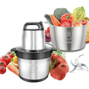เครื่องบดสับเนื้อไฟฟ้า สเตนเลสสตีล ขนาดใหญ่ 6L 10L 12L สำหรับบดมันฝรั่งและเนื้อสัตว์ ราคาโรงงาน ลดราคาพิเศษ - Product Image 1