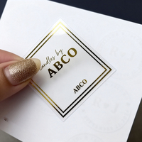 Autocollant en feuille d'or noir transparent, logo cosmétique personnalisé, étiquette personnalisée pour mariage, étiquette dorée imperméable en acrylique, artisanat DIY personnalisé