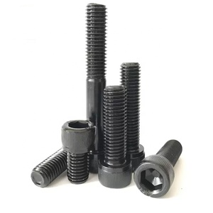 M2 M2.5 M3 M4 M5 M6 M8 Grade 12.9 DIN912 High Strength Black Oxide Steel Allen Bolts Hex <b>Socket</b> Cap Head Screws - Product Image 1