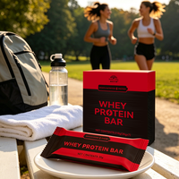 Barre protéinée au lait de soja avec amande, cacao, quinoa, maltitol et fibres alimentaires, marque privée, OEM, collation