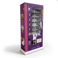 Máquina Expendedora Motorizada con Apertura Lateral, Puerta Corredera Automatizada, Kiosco de Autoservicio para Snacks, Bebidas y Cosméticos