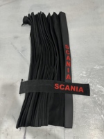 Rideaux en daim personnalisables de haute qualité pour camions, logo brodé en PVC pour Scania/Volvo/Howo/Man/Daf/BMW/Renault/Mecedes