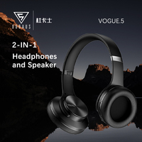 Casque DOQAUS Vogue5 CE ROHS bleu, sport, jeu, haut-parleur 2 en 1, écouteurs sans fil, casque de jeu supra-auriculaire