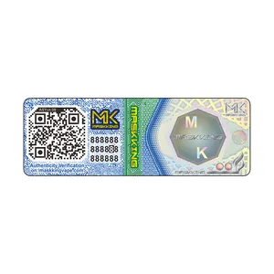 High Precision 3D Effect Hologram Label Sticker Anti-fake QR Code Sticker Hologram Custom With Verification Function