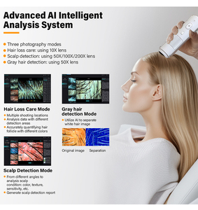 แท็บเล็ตแอนดรอยด์รุ่นใหม่ล่าสุดปี 2025 เครื่องวิเคราะห์หนังศีรษะ AI พร้อมรายงานพิมพ์ - Product Image 3