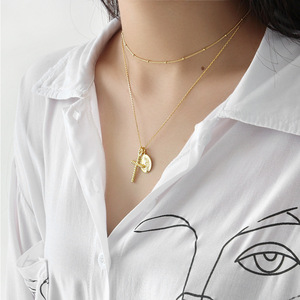 Collar de Plata de Ley S925 con la Virgen María y Cruz, Collar con Cruz y la Virgen Milagrosa - Product Image 5