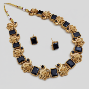 Ensemble de collier en pierre de Pota plaqué or, bijoux fins 10581094BL - Product Image 2