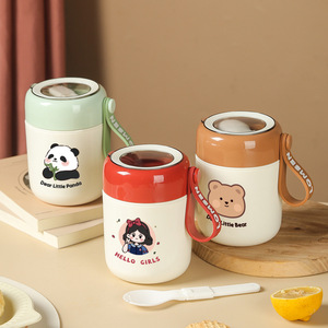 Portable 304 En Acier Inoxydable Petit Déjeuner Tasse Boîte À Lunch Chauffable Soupe/Café/Lait/<span class=keywords><strong>Gruau</strong></span> Porridge Repas Tasse <span class=keywords><strong>Bol</strong></span> Boîte À Bento - Product Image 2