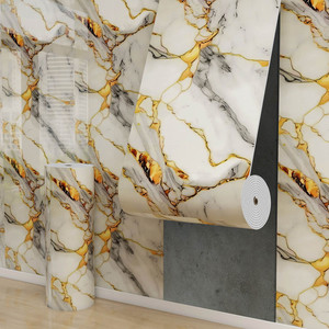 Interior Material Self-adhesive PVC <strong>Wall</strong> Stickers <strong>Waterproof</strong> Oil-Proof Marble 3D <strong>Wall</strong> <strong>Panels</strong> <strong>for</strong> <strong>Kitchen</strong> Home Decor 40x300cm - Product Image 2