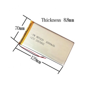 8870129 10000mAh 3,7 V single cell quadcopter lithium polymer Ion battery with connector for UPS - Product Image 5