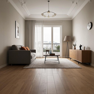 Plancher commercial moderne amélioré Installation par encliquetage Panneau de fibres de bois à densité moyenne AC3 AC4 AC5 Revêtement de <span class=keywords><strong>sol</strong></span> stratifié - Product Image 4
