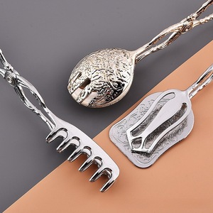 Aluminum Alloy Buffet <b>Tongs</b> Set 3 Styles Heavy Duty Ergonomic Grip Non-Slip Tip Food-Grade Kitchen <b>Serving</b> Salad Commercial - Product Image 6