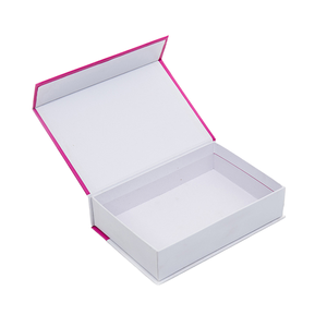 Boîte en carton rectangulaire à couvercle rigide articulé avec matériaux recyclés, fermeture magnétique, finition brillante/mate, gaufrage, revêtement UV - Product Image 1