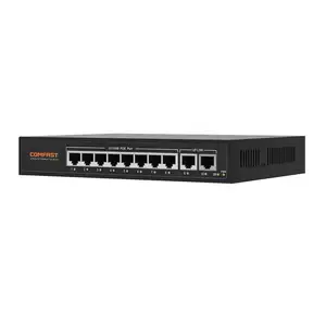 8 porte Fast 10/100M POE Gateway Comfast CF-SF181P POE Switch Support muslimah/at