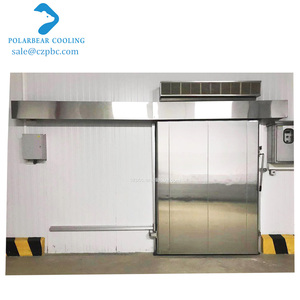 <span class=keywords><strong>Porte</strong></span> coulissante personnalisée en panneaux PU pour chambre froide, <span class=keywords><strong>porte</strong></span> coulissante manuelle avec <span class=keywords><strong>bloc</strong></span> en aluminium pour entrepôt frigorifique - Product Image 3