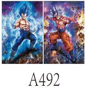 500 Diseños, 40*30cm, Imagen Lenticular 3D con Efecto Flip, <span class=keywords><strong>Anime</strong></span> <span class=keywords><strong>Dragon</strong></span> <span class=keywords><strong>Ball</strong></span> Z Goku Vegeta, Póster de Película Lenticular 3D de Plástico, Arte de Pared - Product Image 6