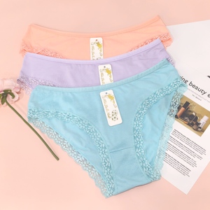 12 Pezzi/Confezione Intimo Donna Taglie Forti Tinta Unita all'Ingrosso <span class=keywords><strong>6</strong></span> Colori Lingerie Comoda per Donne - Product Image 4