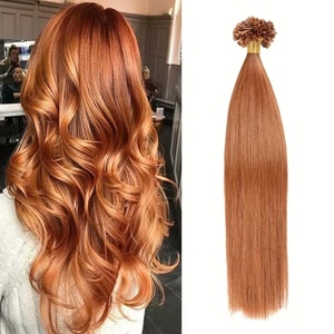 Extensions de cheveux humains Remy européens de qualité supérieure, 100 % naturels, double trame, 16-24 pouces, pointe en U à la kératine, lisses - Product Image 5