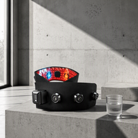 Cinturón de Masaje Lumbar Inalámbrico Recargable con Compresa Fría y Caliente de Luz Roja, Todo en Uno, para Terapia Deportiva y Recuperación en Viajes
