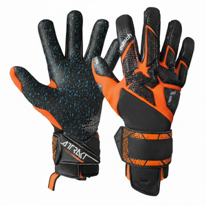 Gants de gardien de but en cuir de qualité supérieure personnalisables coupe personnalisée poignée en latex de football en gros - Product Image 1