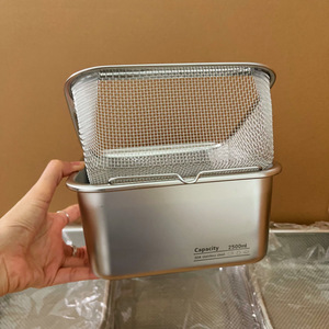 อ่างล้างผักสแตนเลส 304 สองชั้น พร้อมตะกร้ากรองน้ำ ใช้งานได้หลากหลายสำหรับครัวเรือน - Product Image 4