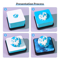 Vente directe usine Nouveauté 2027 Blocs de papier artistique 3D DIY Modèle Terre, Blocs de notes stéréo en papier déchiré à la main, Nouveauté tendance