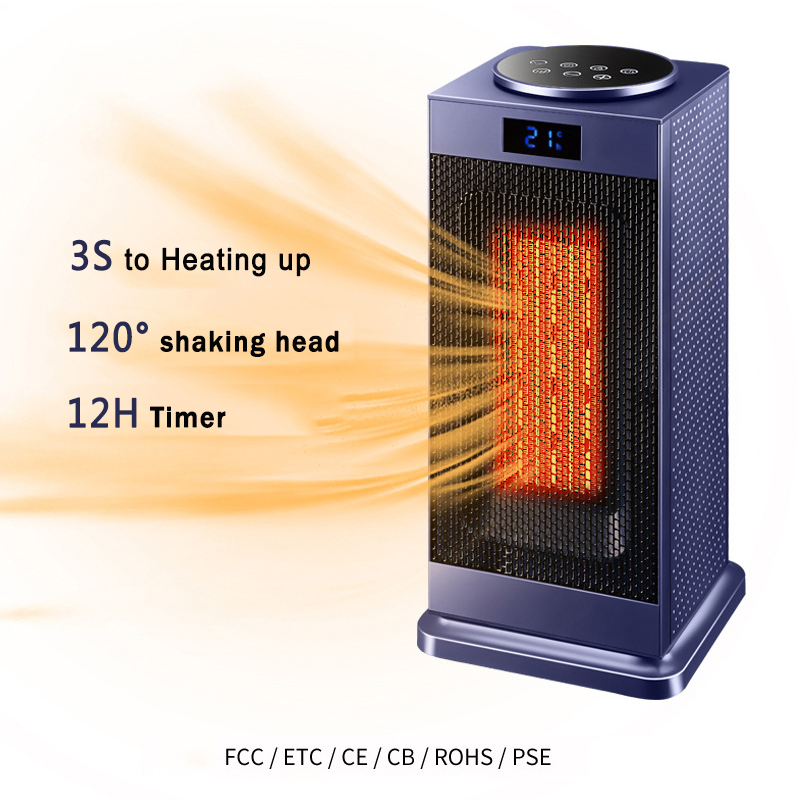 110-240 в 750 Вт 1500 Вт защита от перегрева дистанционное управление светодиодный сенсорный экран PTC керамические нагревательные Электрообогреватели