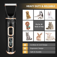 Kit de Toilettage Robuste pour Animaux de Compagnie – Tondeuse Électrique Silencieuse Sans Fil pour Chiens et Chats de Grande Taille
