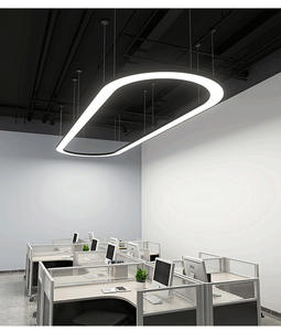 APP Control plafond suspendu lumière linéaire 30w 40w 50w suspendu bureau lumière dimmable linkable led latte lampe luminaire - Product Image 2