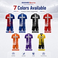 Uniforme de Fútbol Personalizado con Nombre del Equipo, Ropa de Fútbol de Poliéster con Sublimación Completa