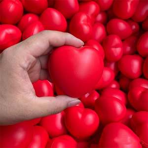 ลูกบอลโฟม PU รูปหัวใจขนาด7ซม. สำหรับฟื้นฟูสมรรถภาพทางการแพทย์สำหรับทุกเพศลูกบอลบีบบรรเทาความเครียด - Product Image 6