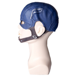 <b>Captain</b> <b>America</b> Latex Mask Headgear For <b>Cosplay</b> Costume Props Unisex - Product Image 3