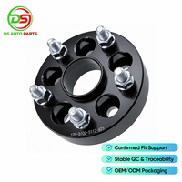Adaptateur de roue en aluminium 6061-T6 usiné CNC, 1 pièce, avec goujons préinstallés et écrous à extrémité ouverte