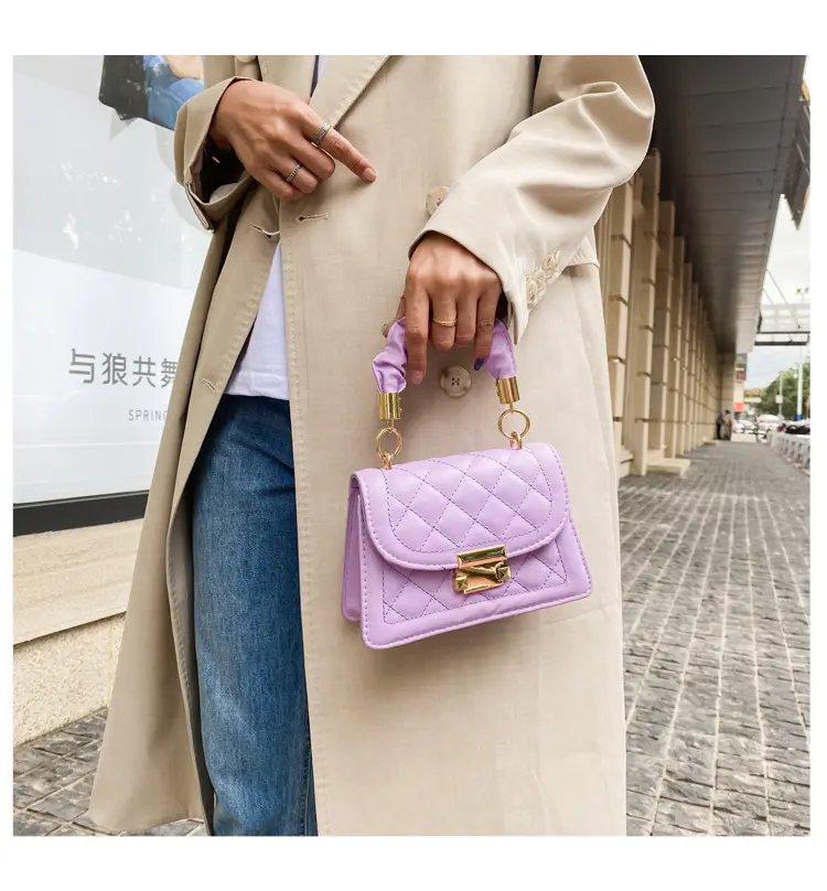 Minibook Small fashion chain bag PU leather factory direct sale hand bag women shoulder bag
