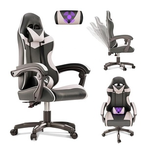 Sillas <span class=keywords><strong>Gamer</strong></span> Ergonómicas Rosadas <span class=keywords><strong>y</strong></span> Lindas de Fábrica Directa, Sillas de Juego Negras con Respaldo Alto para PS5, PC, Computadora, Juegos de Carreras - Product Image 2