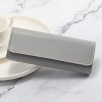 Étui de protection rigide en cuir PU pour lunettes de soleil et de lecture, vente en gros
