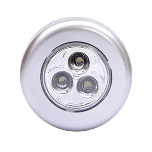 Lampu Malam LED, Lampu Lemari Redup USB Dapat Diisi Ulang Di Bawah Kabinet Kontrol Sentuh Bulat Mini