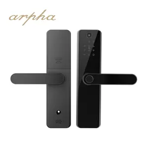 Arpha H220 PRO Cerradura de puerta Inteligente Europea con huella dactilar Wifi Bluetooth Manija Cerradura inteligente Puerta delantera
