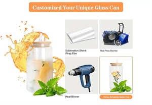 Bouteille à Boire Personnalisée en Forme de Canette 16 Oz avec Logo – Vaisselle par Sublimation 12, 16, 20, 25 Oz – Verre à Bière, Bouteille d'Eau, Tasse avec Couvercle - Product Image 4