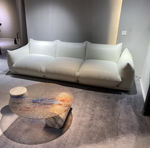 Tavolino da Salotto Baxter Designer <span class=keywords><strong>in</strong></span> <span class=keywords><strong>Vetro</strong></span> <span class=keywords><strong>Temperato</strong></span> con Effetto Ondulato e Motivo Tramonto, Stile Moderno e Semplice - Product Image 3